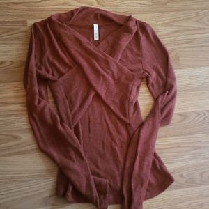 Cozy criss cross sweater